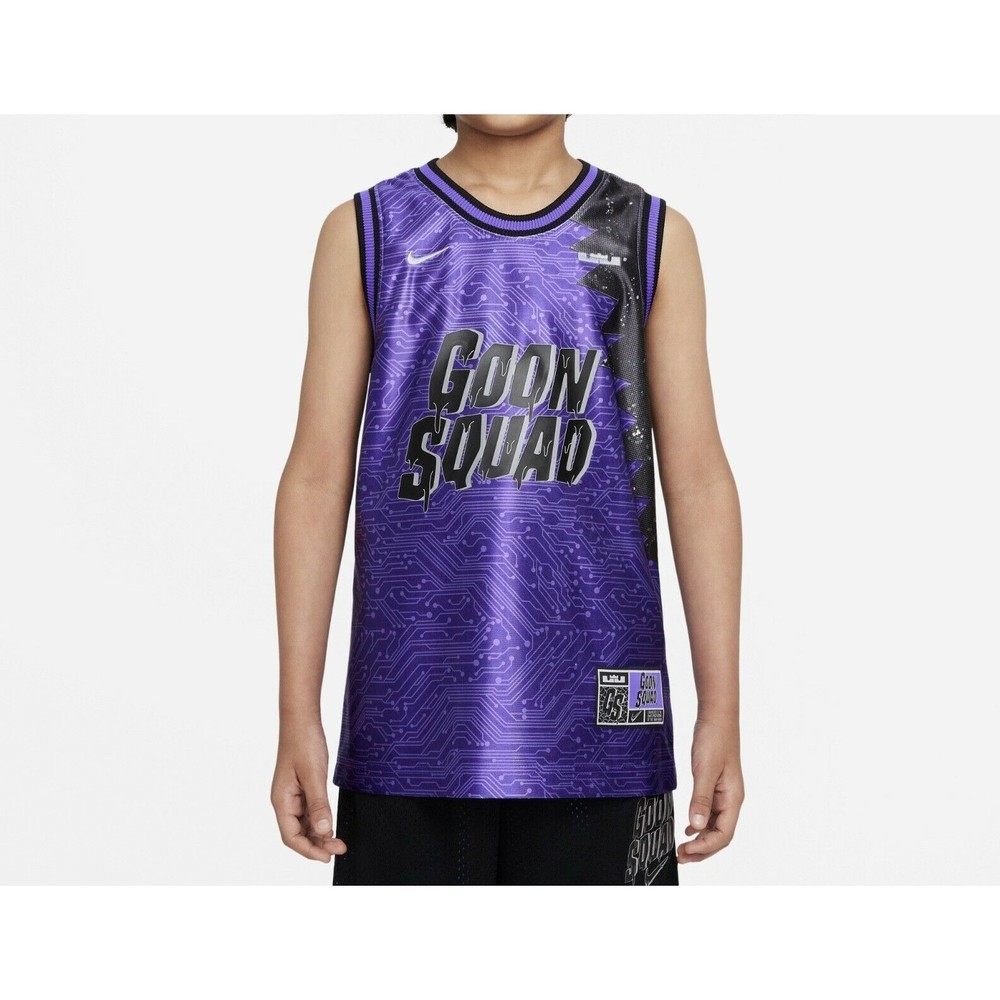 Nike Kids Lebron X Space Jam Goon Squad Jersey Purple
